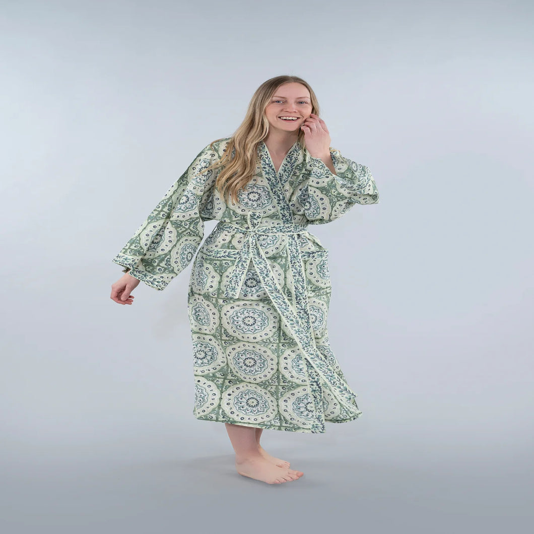 Mirabel Block Print Kimono