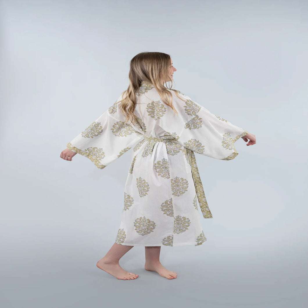 Emmy Block Print Kimono