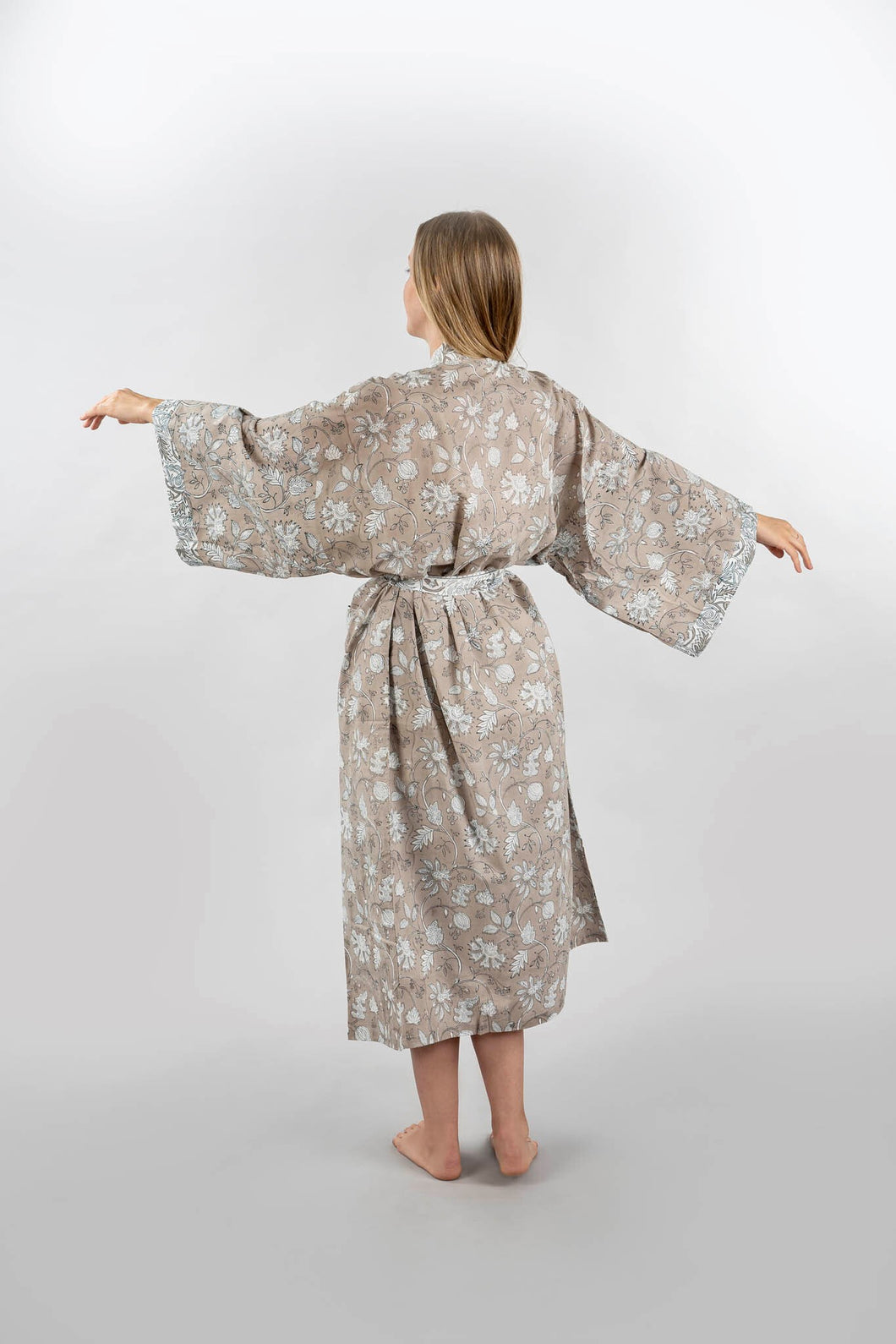 Tierra Block Print Kimono