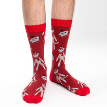 Load image into Gallery viewer, Good Luck Sock - Men's Sock Monkeys Socks

