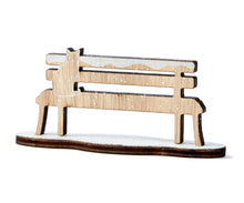 Load image into Gallery viewer, Wood Cat On A Bench Decor
