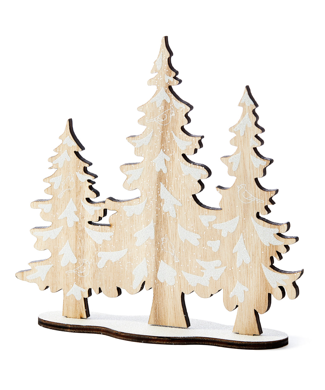 Wood Pine Trees Decor