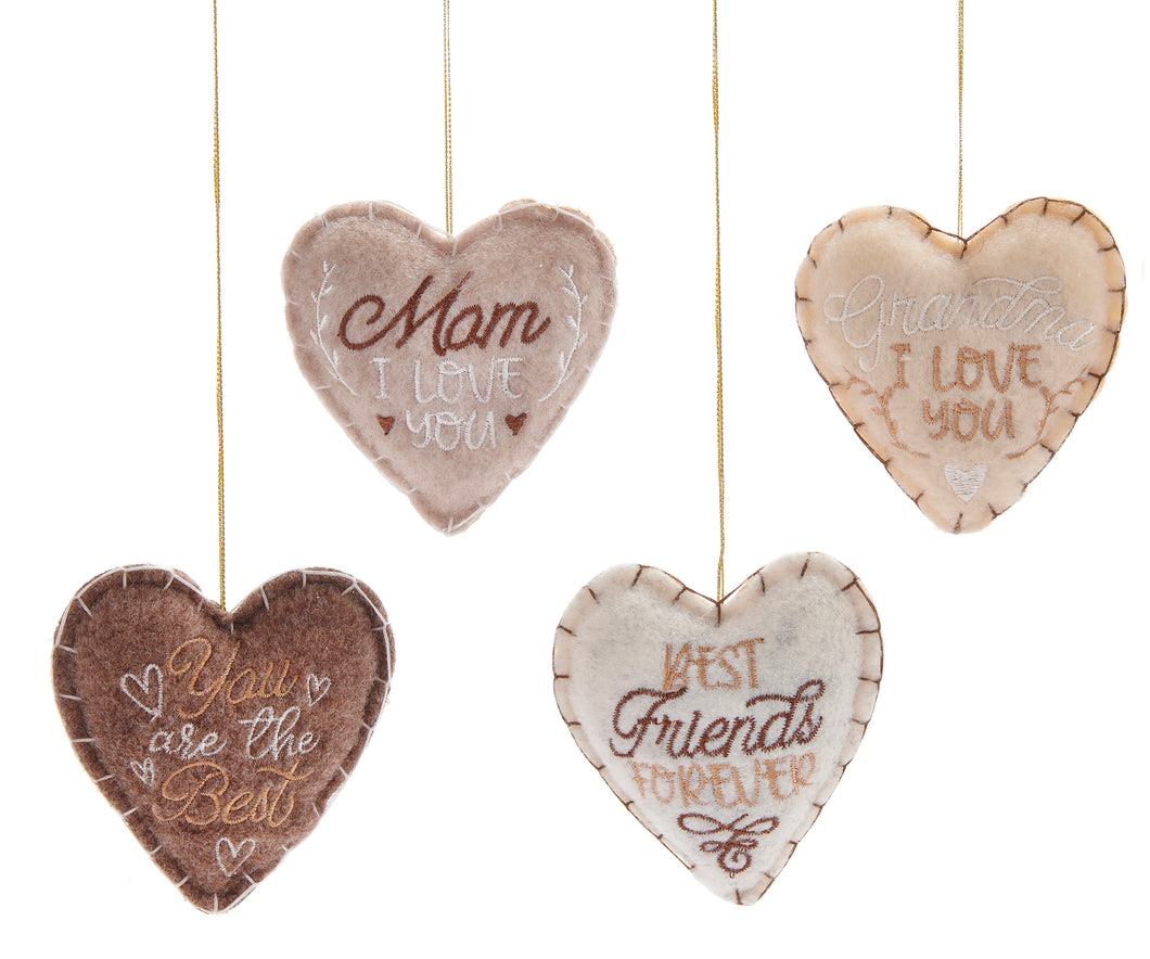 Plush Heart Ornament