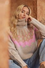 Load image into Gallery viewer, Bonnie Fair Isle Sweater - Oatmeal/Pink
