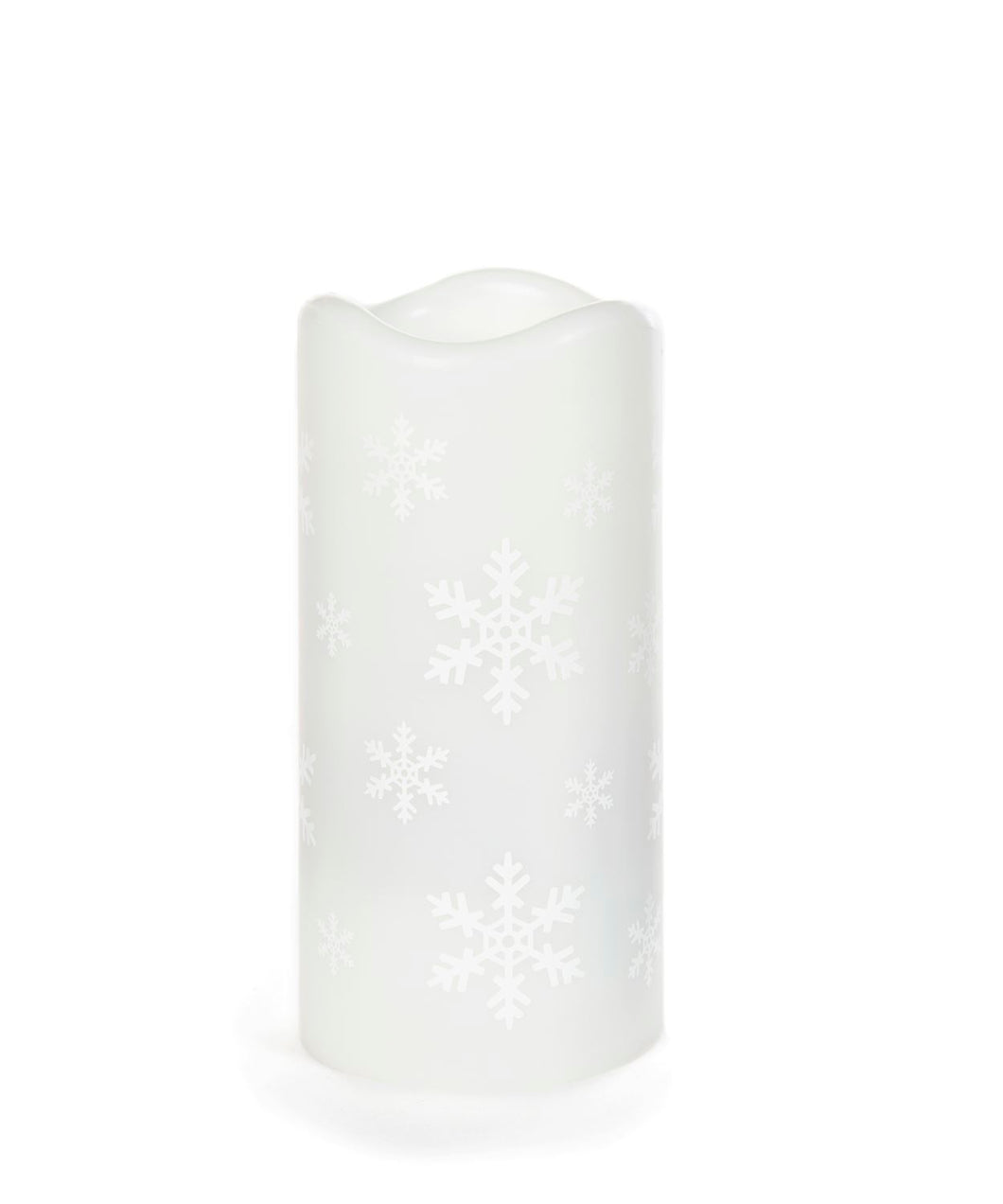 LED Snowflake Projector Candle