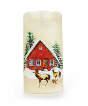 Load image into Gallery viewer, Fiber Optic LED Candle W/Timer - Reindeer
