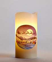 Load image into Gallery viewer, Holiday Projection Candle W/Timer - Starry Night
