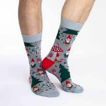 Load image into Gallery viewer, Good Luck Sock - Men's Woodland Gnomes Socks

