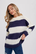 Load image into Gallery viewer, Twila Fuzzy Stripe Pullover
