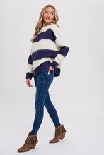 Load image into Gallery viewer, Twila Fuzzy Stripe Pullover
