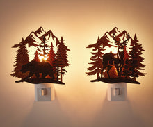 Load image into Gallery viewer, Natural Woods Metal Night Light
