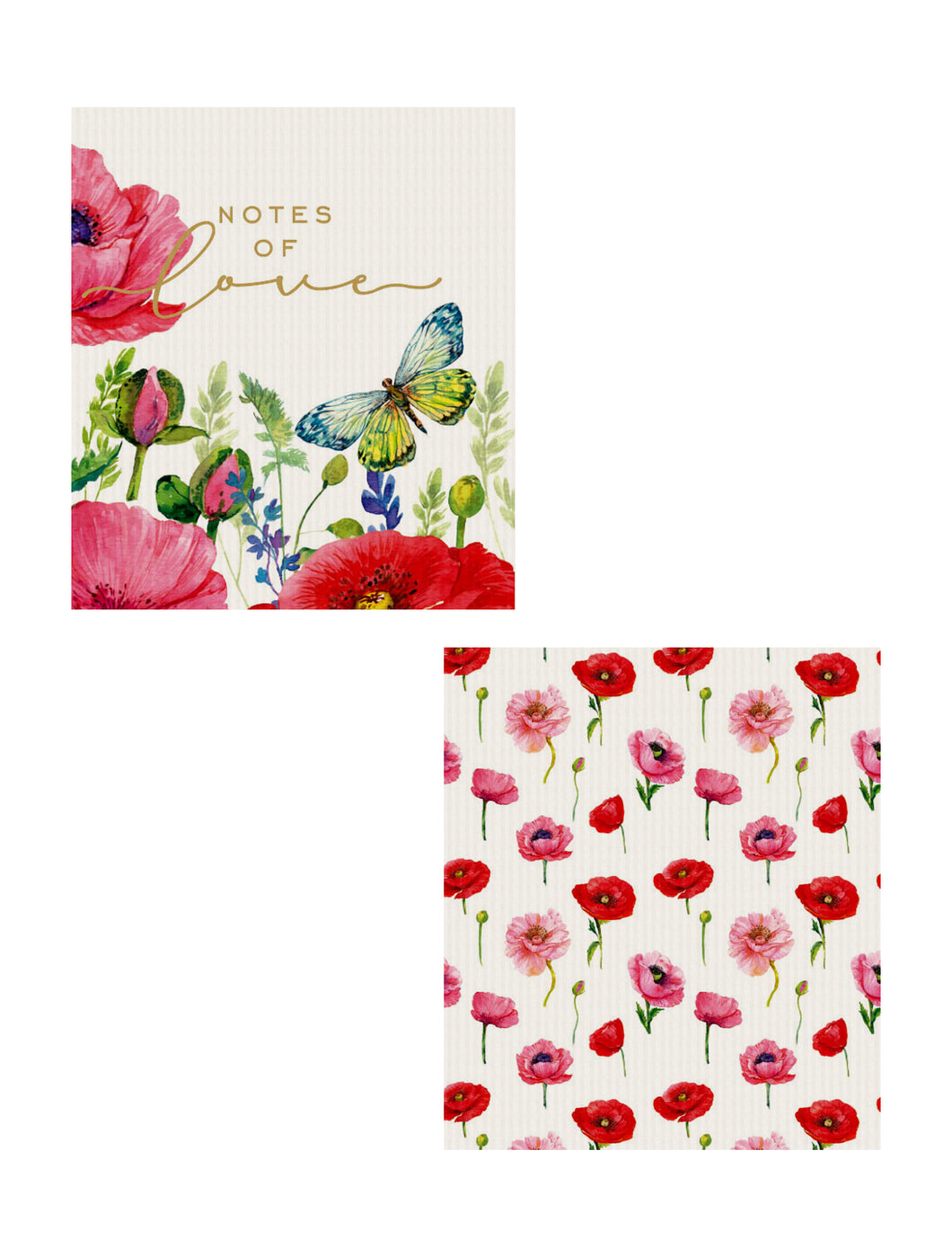 Reusable Dish Cloth Set of 2 - Floral Notes