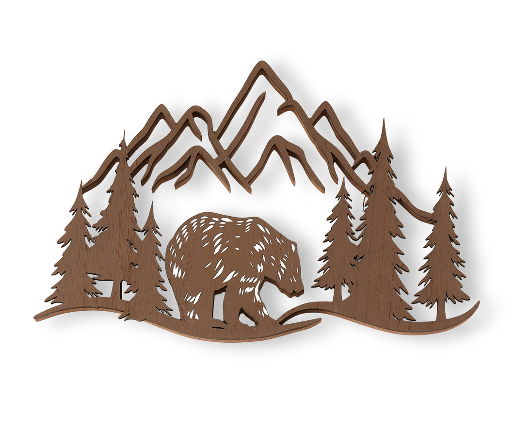 Mountain Bear Wall Decor