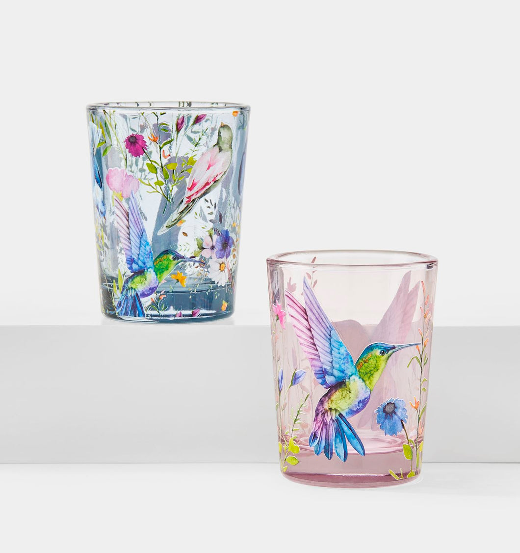 Pastel Glass Votive Holder