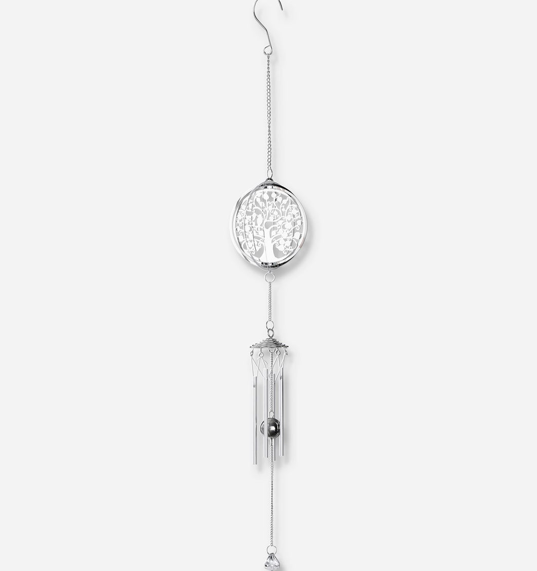 Silver Tree Of Life Windchime & Spinner