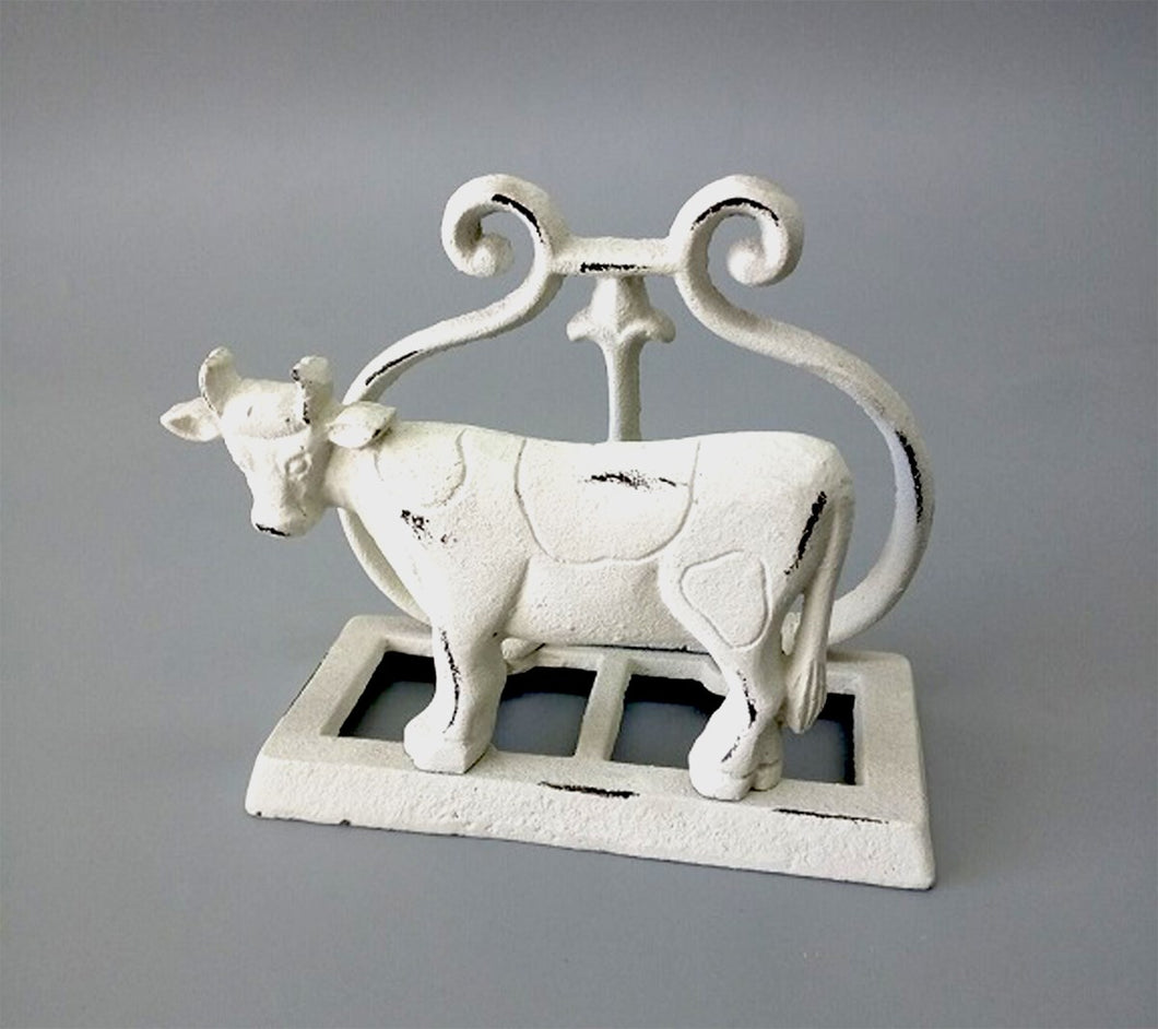 White Cow Napkin Holder