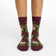 Load image into Gallery viewer, Good Luck Sock - Women's Woodland Bunny Rabbit Socks
