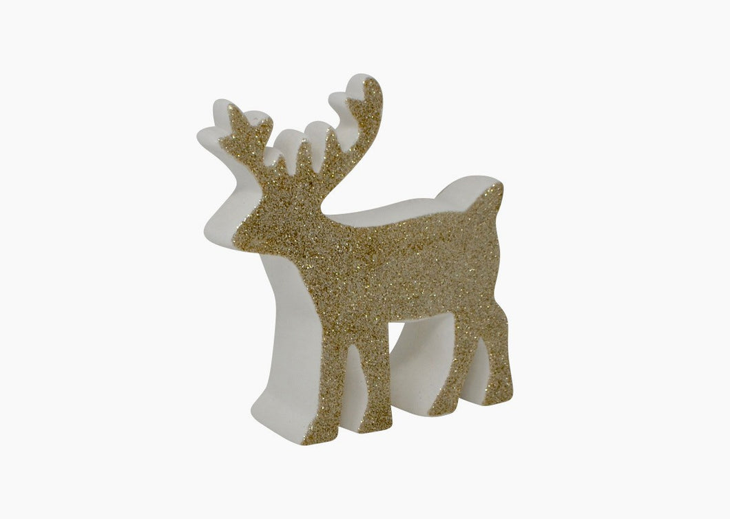 Gold Glitter Deer