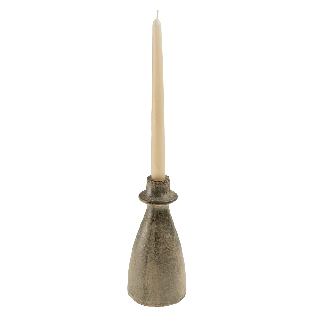 Arta Terracotta Taper Candle Holder - Large - Relic