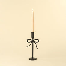 Load image into Gallery viewer, Bow Forged Candlestick - Black
