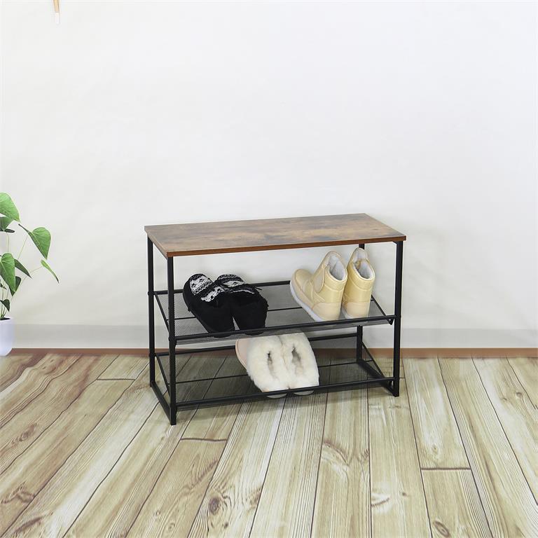 Luciano Home 3 Tier Shoe Storage Bench