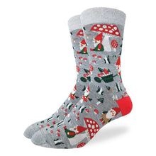Load image into Gallery viewer, Good Luck Sock - Men's Woodland Gnomes Socks
