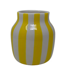 Load image into Gallery viewer, Striped Yellow Vase
