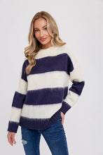 Load image into Gallery viewer, Twila Fuzzy Stripe Pullover

