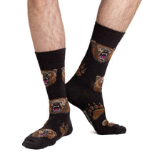 Load image into Gallery viewer, Good Luck Sock - Men's Grizzly Bears Socks
