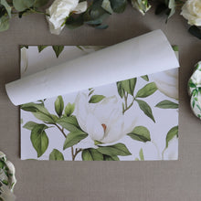 Load image into Gallery viewer, White Blossom Paper Placemat S/24
