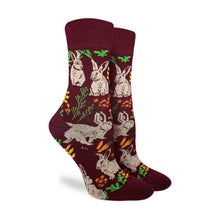 Load image into Gallery viewer, Good Luck Sock - Women's Woodland Bunny Rabbit Socks
