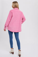 Load image into Gallery viewer, Beth Corduroy Sherpa Jacket - Barbie Pink

