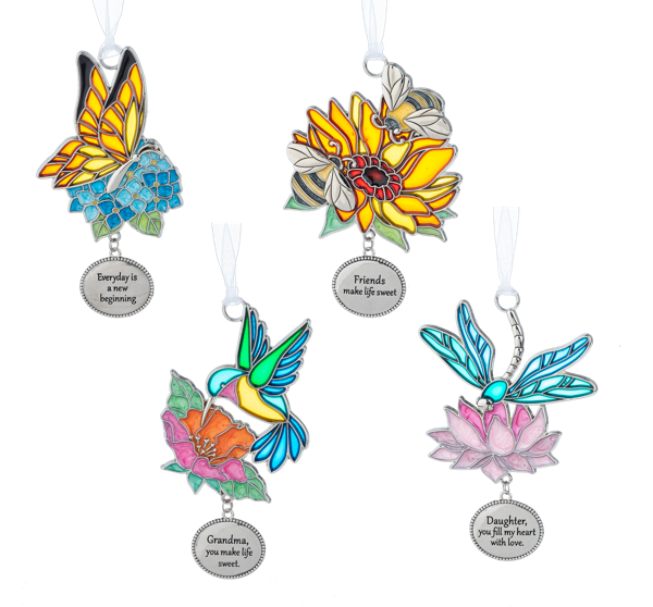 Hummingbird Stained Glass Ornaments