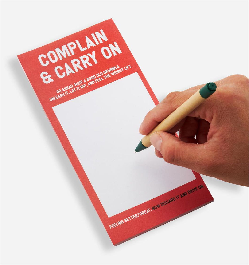 Complaint Notepad