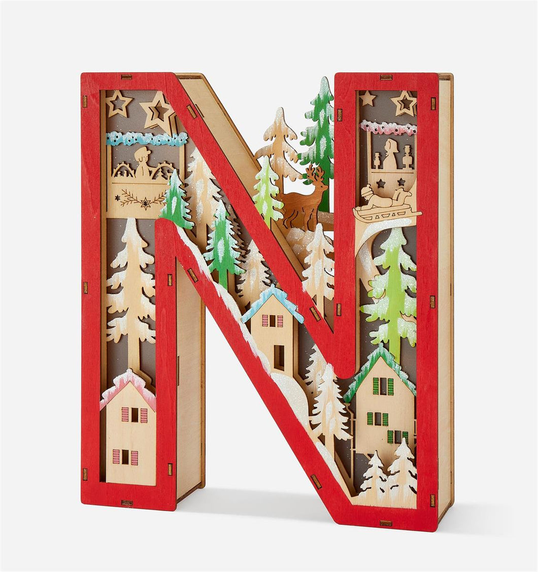 LED Monogram Letter - N