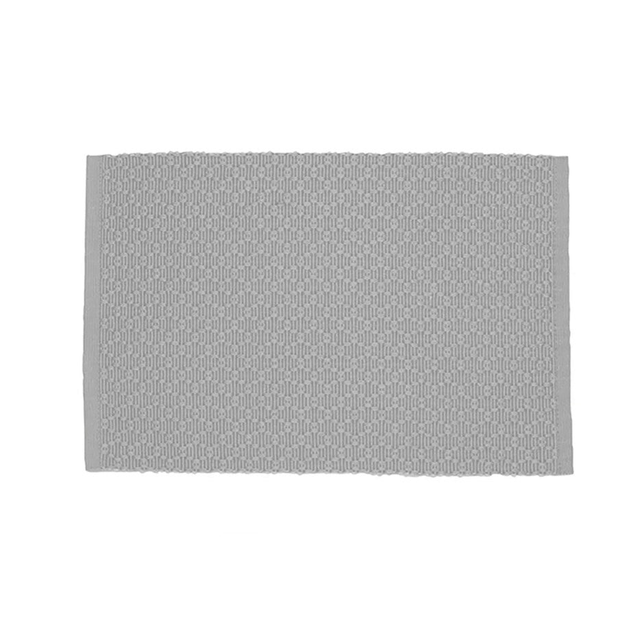 Diamond Ribbed Woven Placemat - Grey