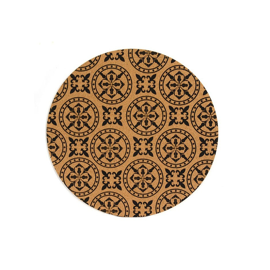 French Century Cork Placemat - Black