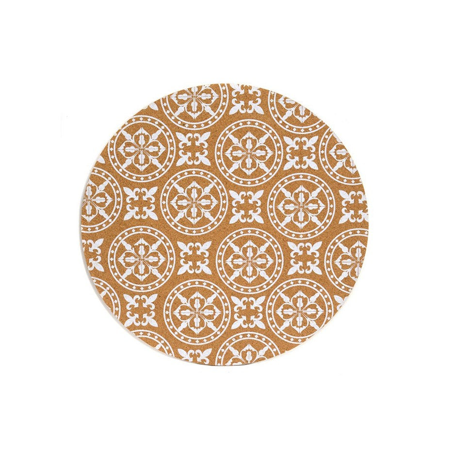 French Century Cork Placemat - White