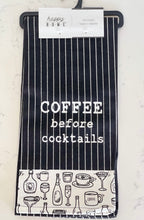 Load image into Gallery viewer, Coffee Until Cocktails Tea Towel
