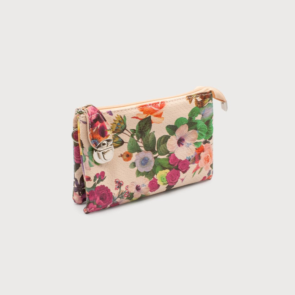 Claire - Crossbody Bag - Floral Pink