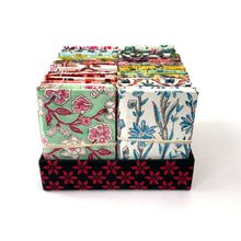 Load image into Gallery viewer, Block Printed Fabric Cover Notebook - 4"x6"
