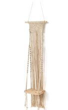 Load image into Gallery viewer, Macrame Hanging Decor Shelf
