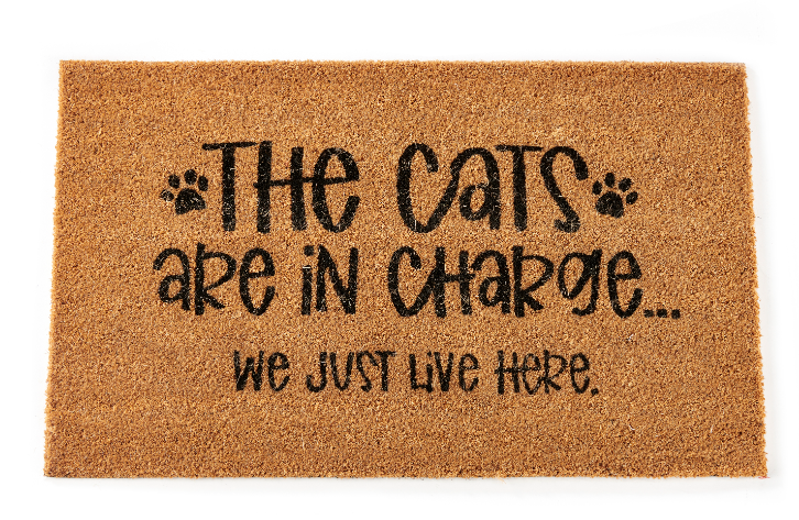 Cats Coir Door Mat