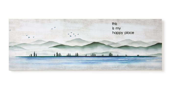Happy Place Calm Wall Plaque