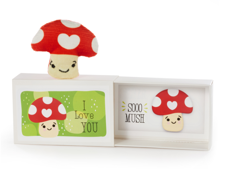 Hug W/Gift Box - Mushroom