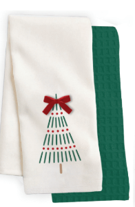 Velvet BowTree Waffleweave Kitchen Towel Set