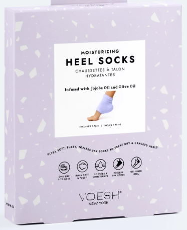 Voesh Moisturizing Heel Socks - Lavender