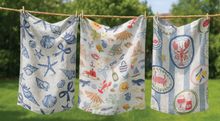 Load image into Gallery viewer, Coastal Kitchen Tea Towel
