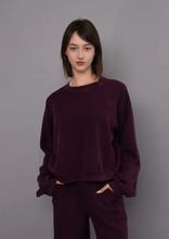 Load image into Gallery viewer, Beatrice Soft Knit Pullover - Deep Plum
