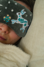Load image into Gallery viewer, Velvet Eye Mask - Celestial Rabbit
